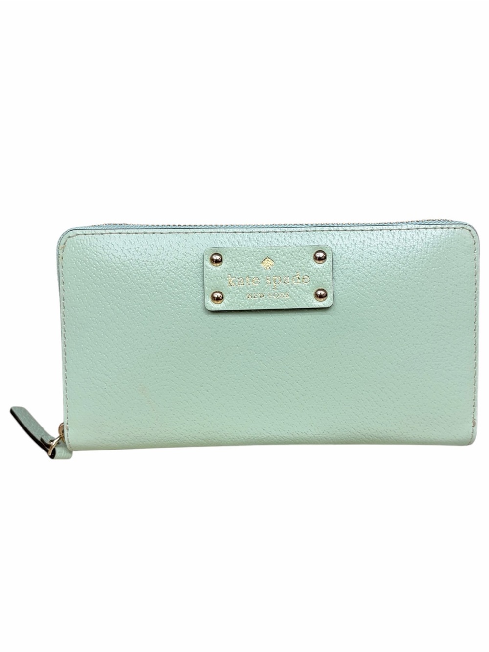 Kate Spade Leather Zip Around Wallet Wellesley Neda Mint Mojito